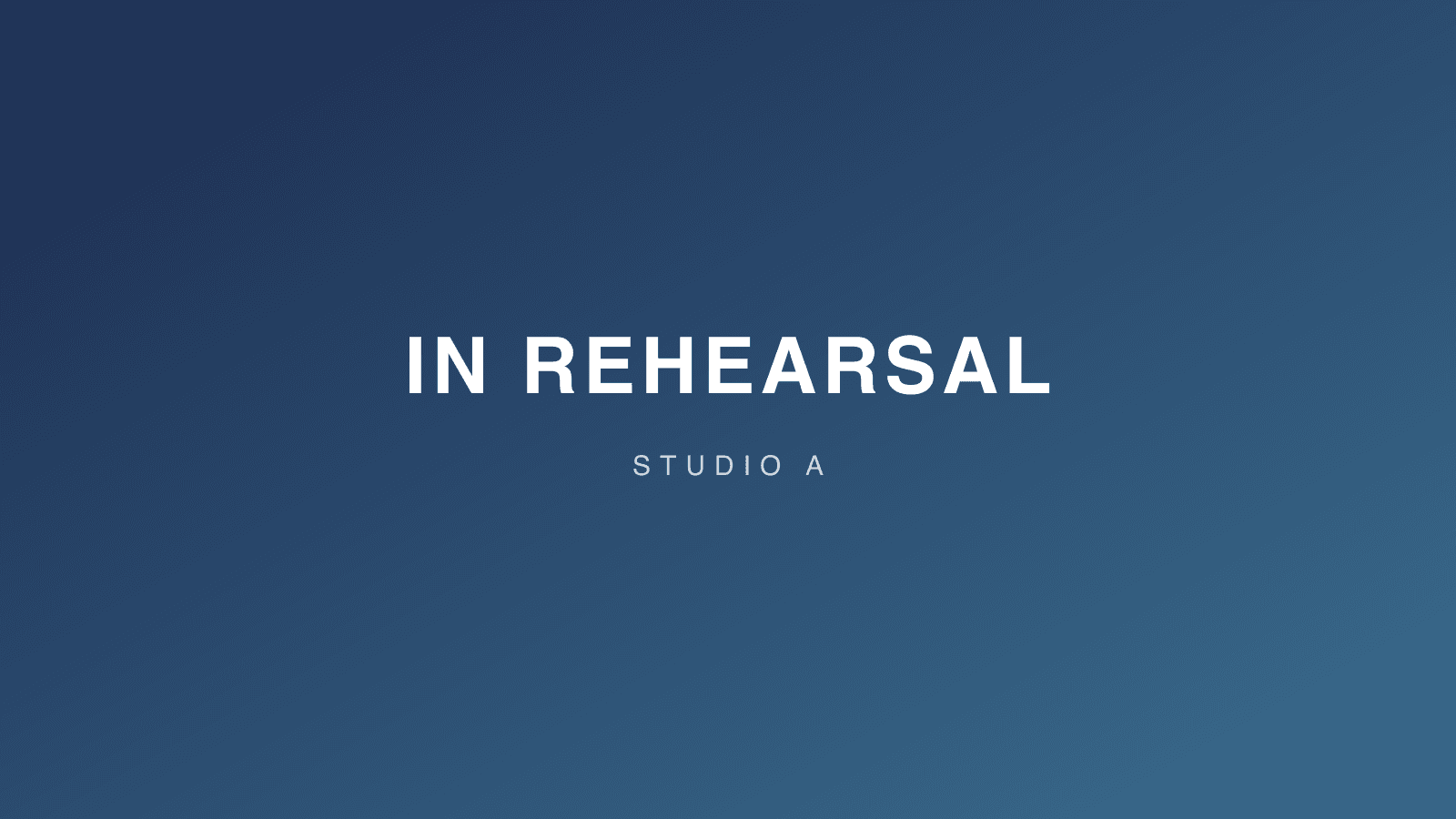 Studio A stage