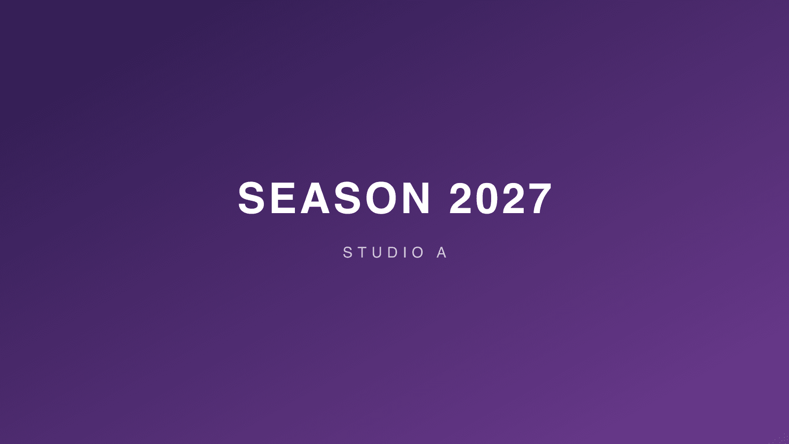 Studio A stage